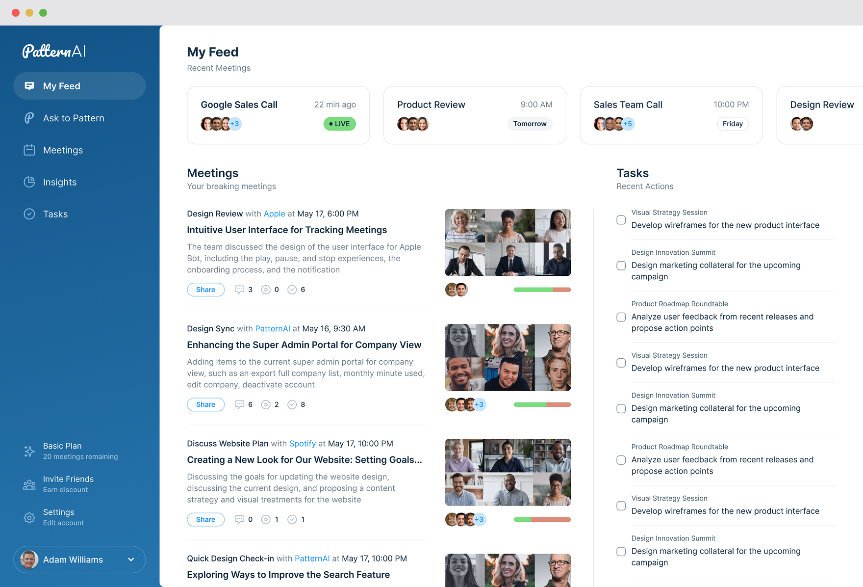 PatternAI — GenAI dashboard