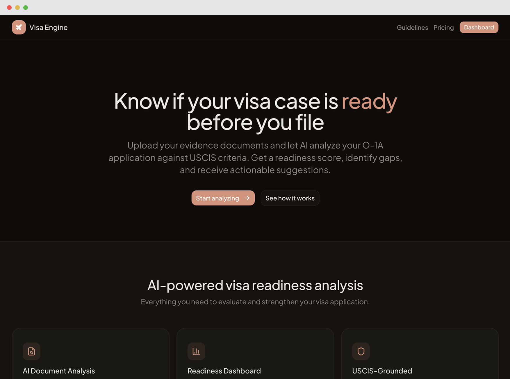 VisaEngine product design